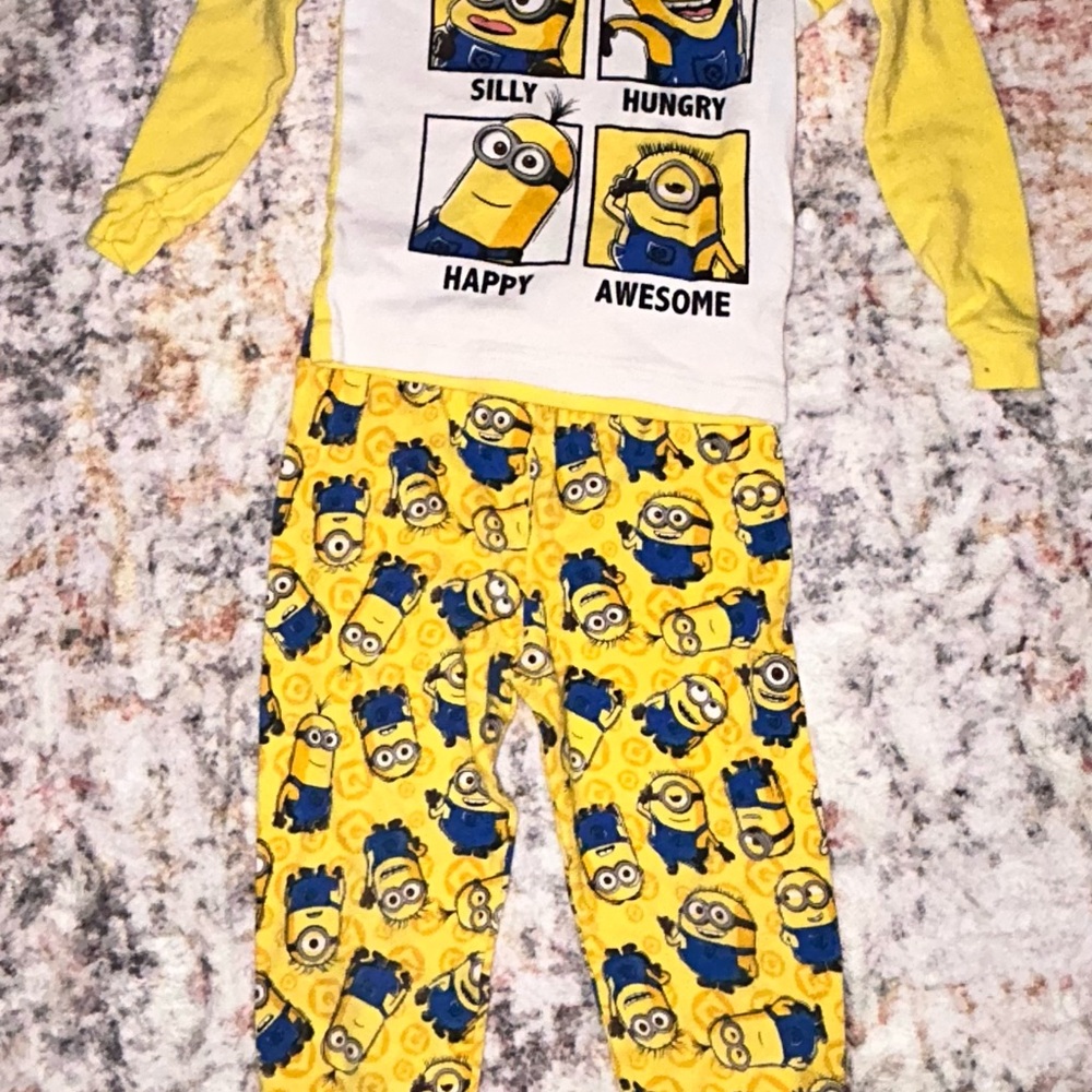 Minions Toddler Pajama Set - Yellow and Blue